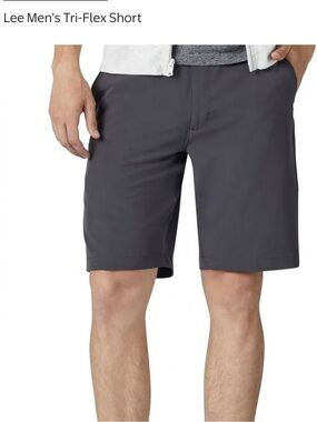 Lee Dark Gray Performance tri flex Hybrid Shorts men’s size 34